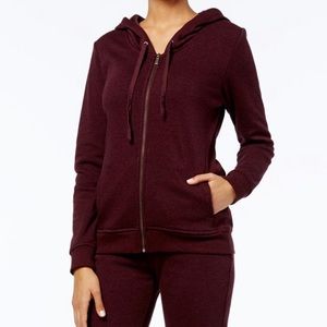 Ugg Clara zip up hoodie, size large, burgundy